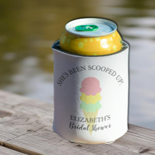 Porta-lata Sorvete Servido no Chá de Noiva
