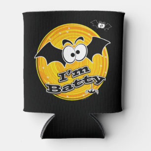 Porta-lata Sou Batty Orange e Yellow Swirl
