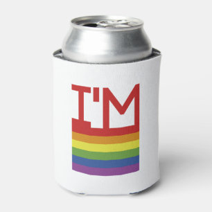 Porta-lata Sou Gay  Sinalizador arco-íris