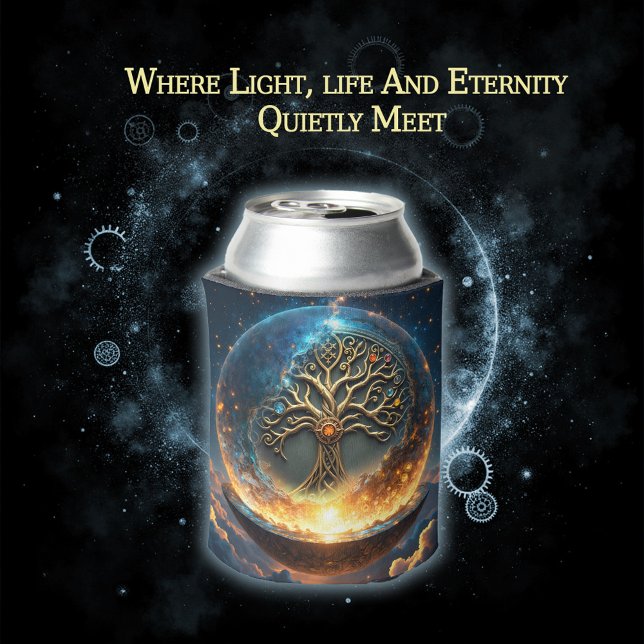 Porta-lata Sphere of Life – The Golden World Tree.  (Criador carregado)