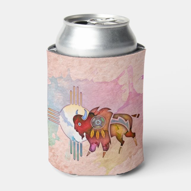 Porta-lata Spirit Buffalo Animal Totem Cooler (Can Front)