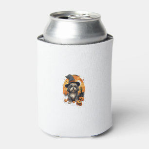 Porta-lata Spooky Lhasa Apso Cachorro Bruxo Halloween