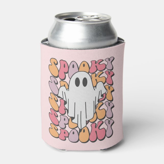 Porta-lata Spooky Retro Ghost (Can Front)