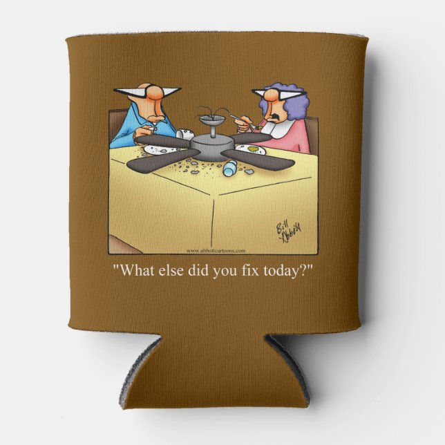 Porta-lata "Sr. Fixit" Humor Pode Resolver Presente (Frente)