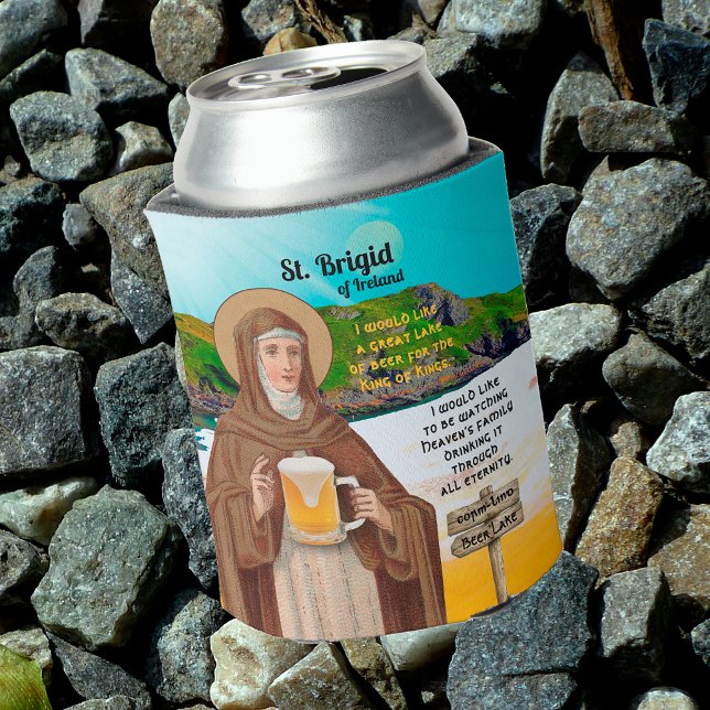 Porta-lata St. Brigid of Ireland and Her Lake of Beer (Criador carregado)
