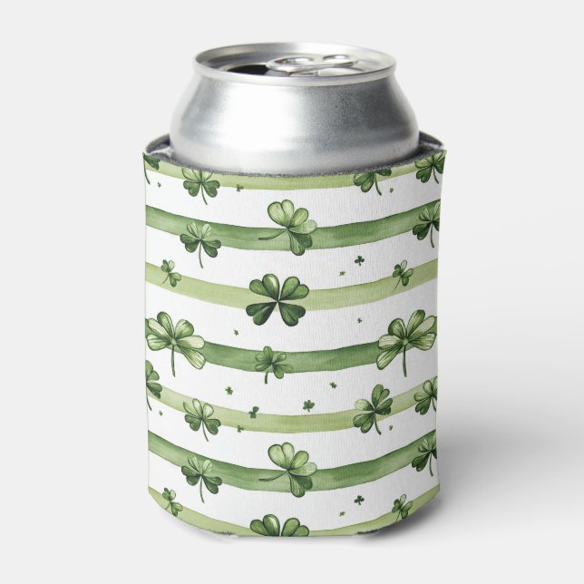 Porta-lata St. Patrick’s Day Irish Clover Design (Can Front)