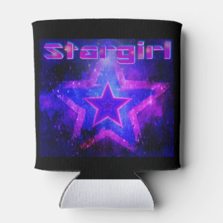 Porta-lata StarGirl - Purple E Black Koozie