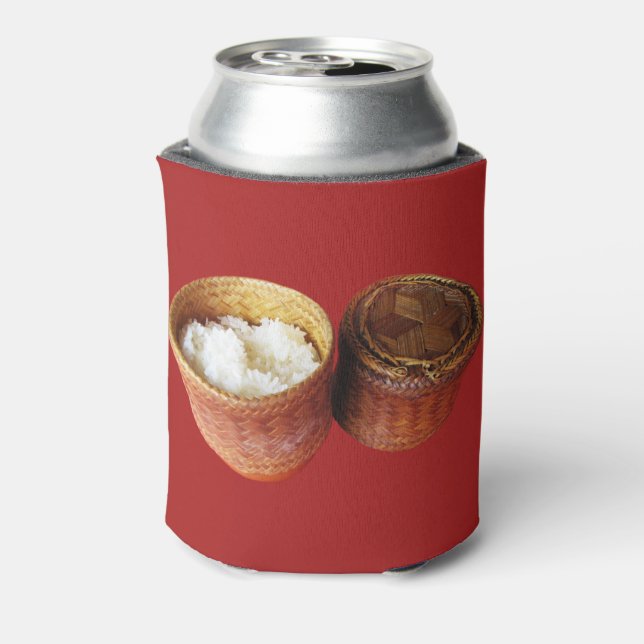 Porta-lata Sticky Rice [Khao Niao] Comida do Lao Tailandês (Can Back)