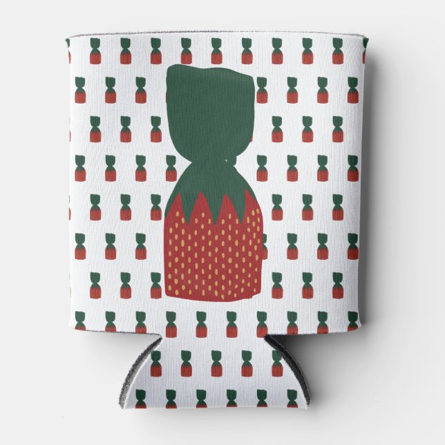 Porta-lata Strawberry Bon Bons Candies (Frente)