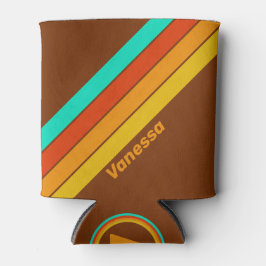 Porta-lata Stripes de Nevoeiro no Chão da Floresta com Nome