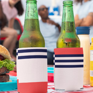 Porta-lata Stripes Vermelhas e Pretas