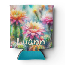 Suculentas Cactáceas Floridas Personalizadas em Aq