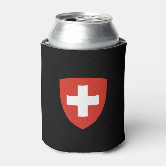 Porta-lata Suíça Crest Can Cooler Schweizer Wappen-Dosenkühl (Can Front)