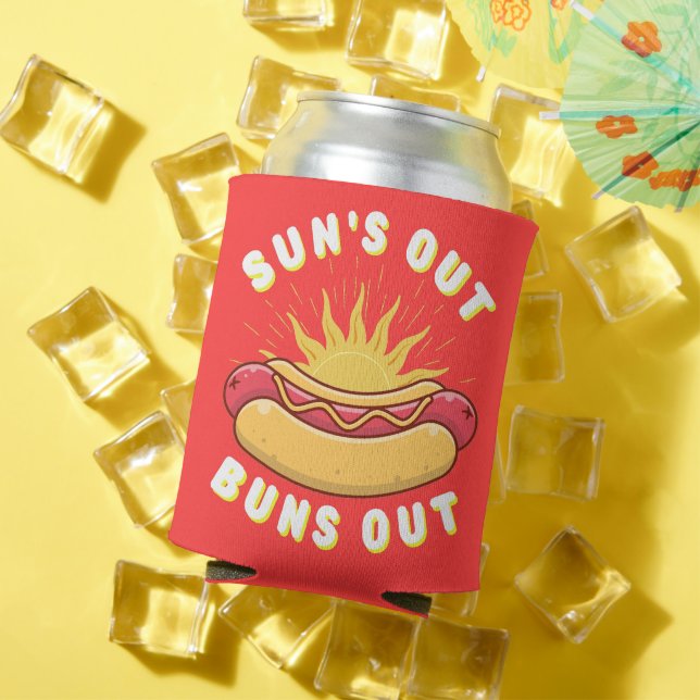 Porta-lata Sun Out Buns Out Summer CHURRASCO (Verão in situ)