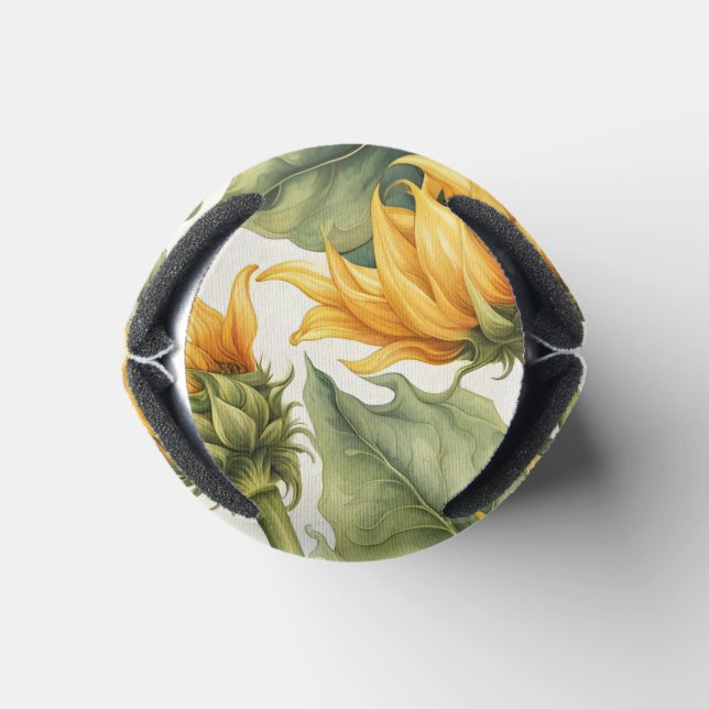 Porta-lata Sunflower Art Pattern Design (Parte inferior)