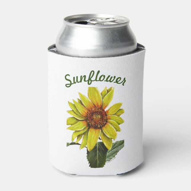 Porta-lata Sunflower Can Cooler (Can Front)