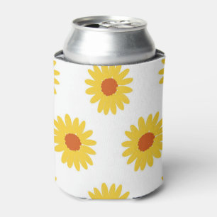Porta-lata Sunflower Floral Elegante Verão