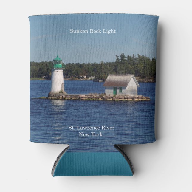Porta-lata Sunken Rock Light pode resfriar (Frente)
