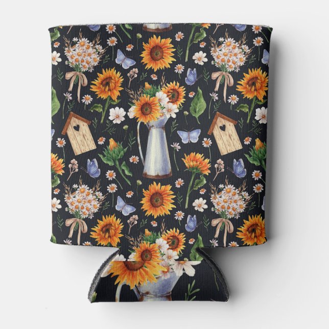 Porta-lata Sunny Rustic Watercolor (Frente)