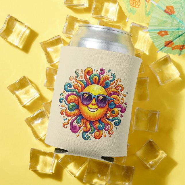 Porta-lata Sunny Smile Seltzer Can Cooler (Verão in situ)