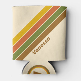 Porta-lata Sunrise Clover Stripes with Name