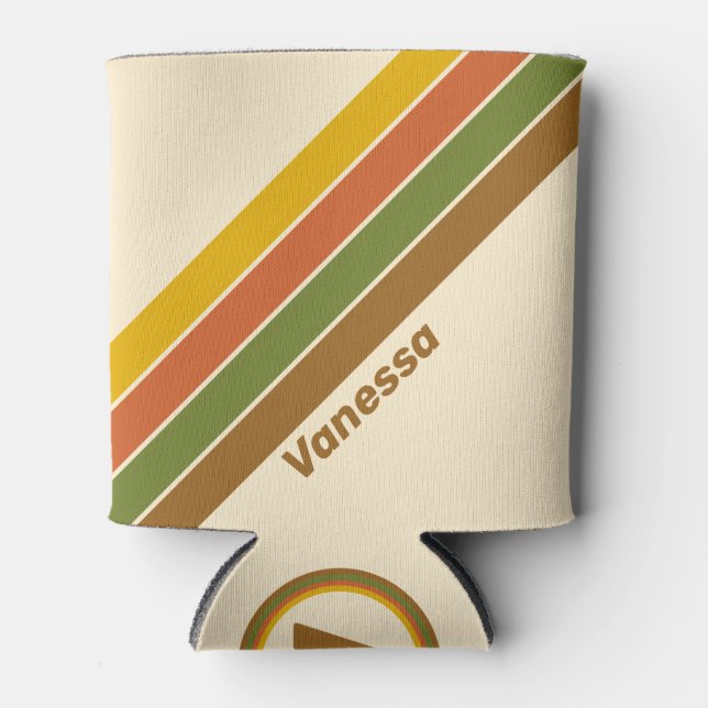 Porta-lata Sunrise Clover Stripes with Name (Frente)