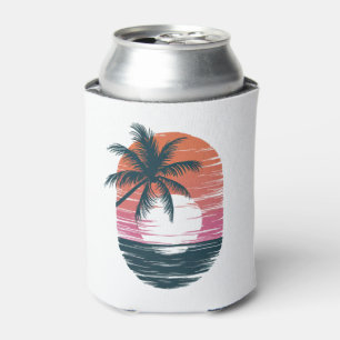 Porta-lata Sunset Beach Palm Tree Felny Férias de Verão