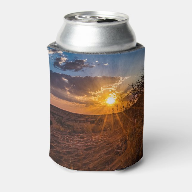 Porta-lata Sunset no deserto de Kalahari, Namíbia (Can Back)