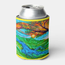 Sunset on Pedernales Can Cooler