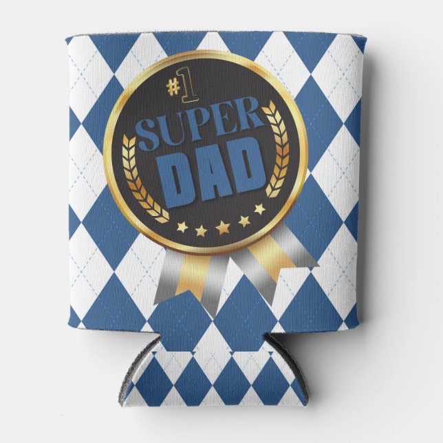 Porta-lata Super Pai - Feliz Dia do Pai (Frente)