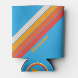 Porta-lata Surf Esmaecido - Faixa Azul com Nome