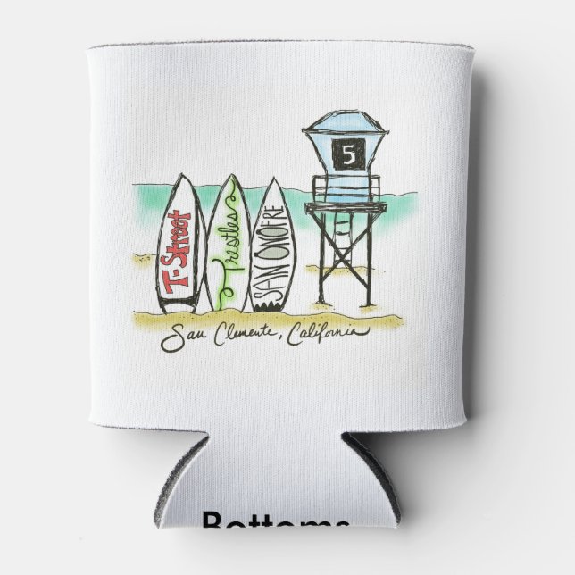 Porta-lata Surf San Clemente (Frente)