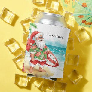Porta-lata Surfando no Natal em julho com o PAPAI NOEL