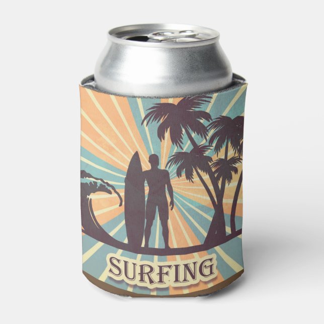 Porta-lata Surfer Dude Can Cooler (Can Front)