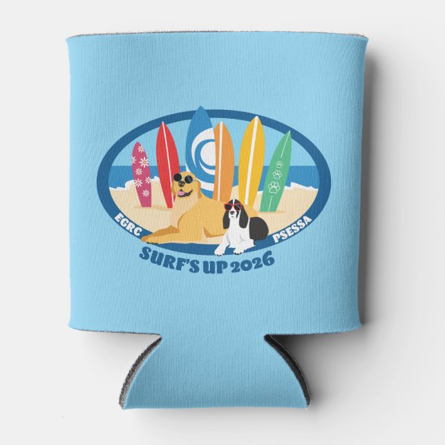 Porta-lata Surfs Up 2026 Pode Coozie (Frente)