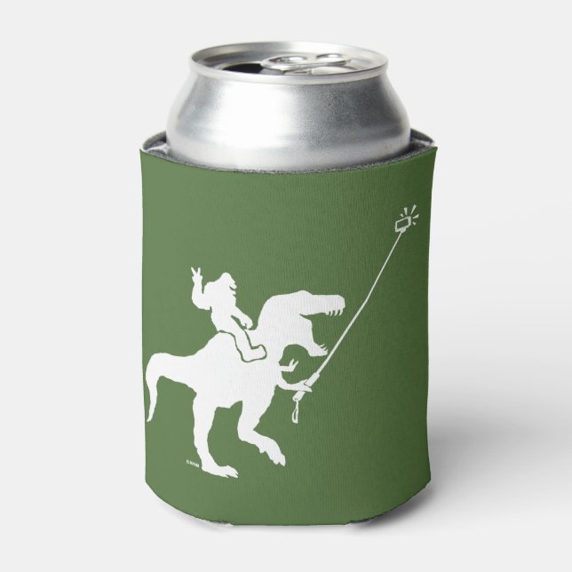 Porta-lata T-rex e selfie de pau patudo (Can Front)