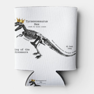 Porta-lata T Rex esqueleto rei dos dinossauros