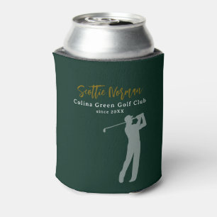 Porta-lata Taco Clube Verde Homem Jogando Golfe