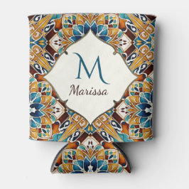 Porta-lata Talavera-dama-dama-dons monograma