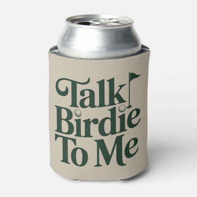 Porta-lata Talk Birdie To Me Golf Funny Girly Golfer Lover (Can Front)