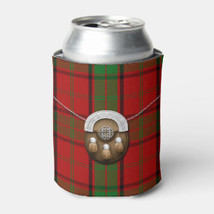 Porta-lata Tartan e Sporran de Maxwell do clã