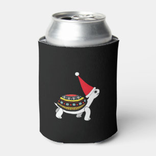 Porta-lata Tartaruga com Chapéu de Papai Noel - Camiseta Feia