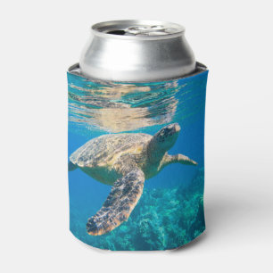 Porta-lata Tartaruga de mar da natação