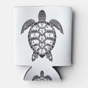 Porta-lata tartaruga-negra típica