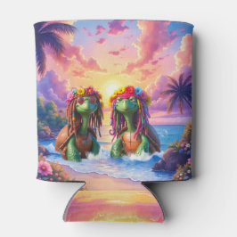 Porta-lata Tartarugas Reggae – Vibrações da Ilha para Sempre.