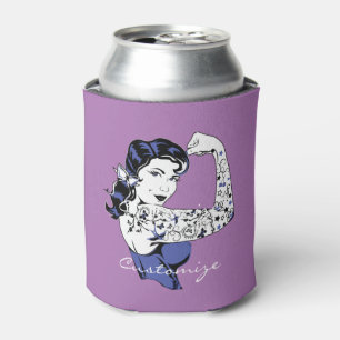 Porta-lata Tattoo Girl Arm Up Thunder_Cove