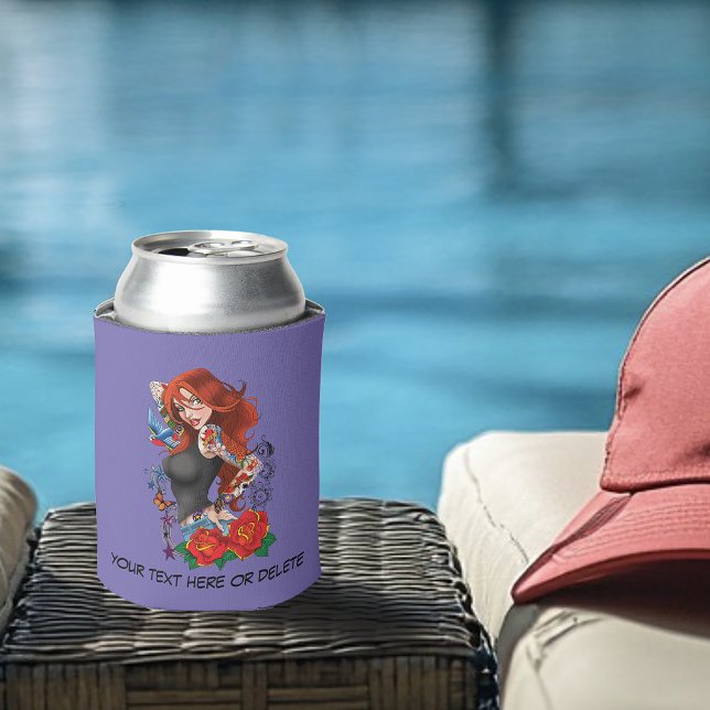 Porta-lata Tattoos das mulheres ruivas (Criador carregado)
