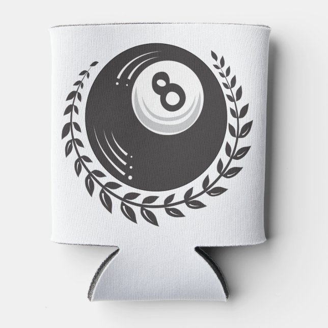 Porta-lata Tatuagem de Bola Magic 8 (Frente)