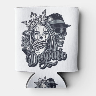 Porta-lata Tatuagem no estilo chicano