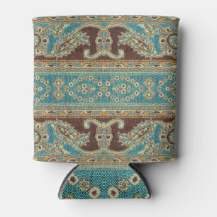 Porta-lata Tecido Árabe Paisley Oriental Design